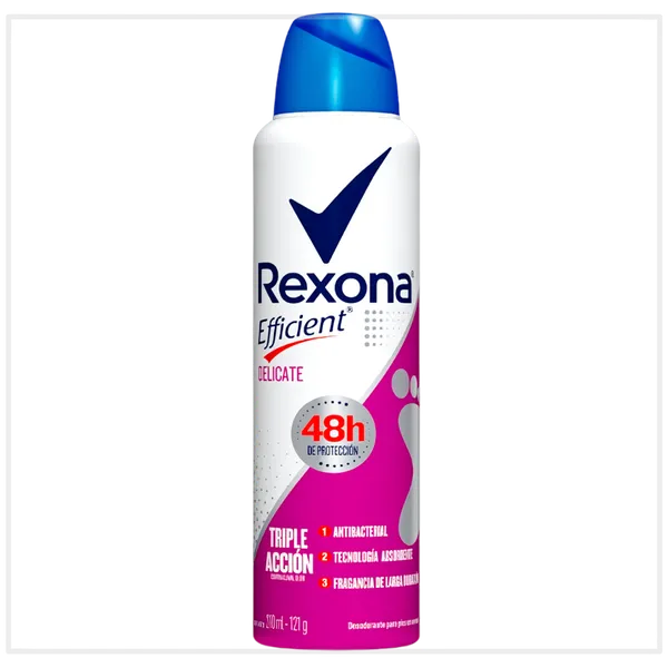 Desodorante Aerosol de Pie Rexona AP Effi Delicate 210ml